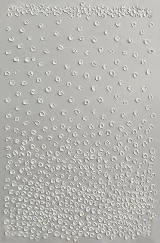 Filled With Numerous White Bubbles Abstract Oil Painting